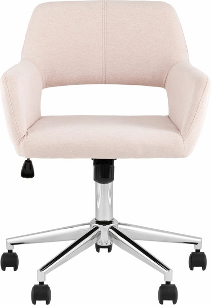 Изображение товара Кресло офисное Stool Group Ross Chrome 50-19 (рогожка, светло-розовый)