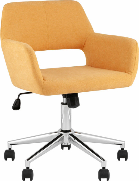 Изображение товара Кресло офисное Stool Group Ross Chrome 50-7 (рогожка, желтый)