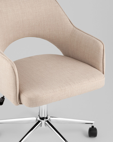 Изображение товара Кресло офисное Stool Group Кларк / Clarkson Linen Beige (рогожка, бежевый)