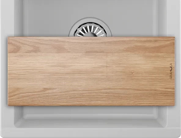 Изображение товара Разделочная доска на мойку GRANULA 435x200x18 (ясень)