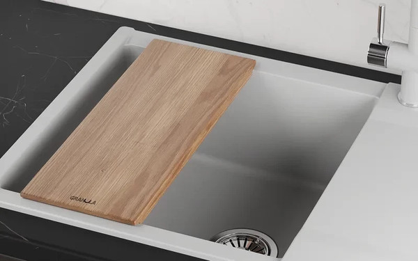 Изображение товара Разделочная доска на мойку GRANULA 475x200x18 (ясень)