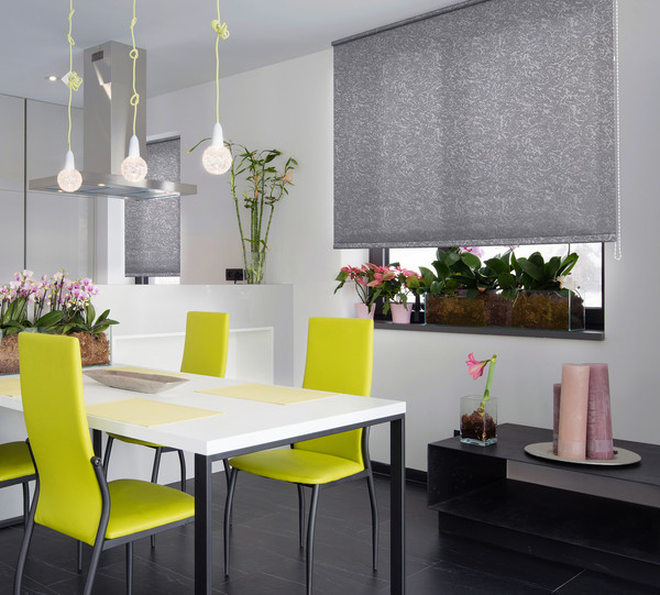 Изображение товара Рулонная штора Delfa Сантайм Жаккард Венеция СРШ-03Д 29508 (180x170, темно-серый)