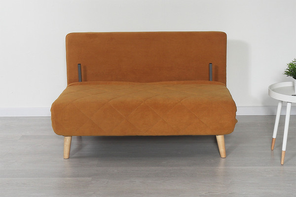 Изображение товара Диван DiArt Элли 1000 (велюр Otto Yellow/Магия 86/ножки светлые)