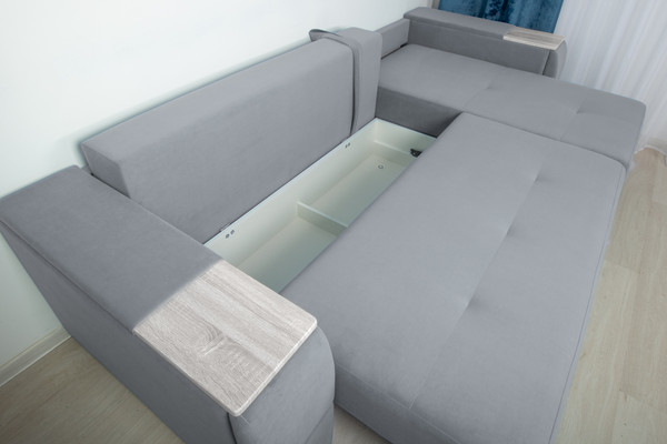 Изображение товара Диван угловой DiArt Бруклин Г-правый (велюр Магия 53/крафт)