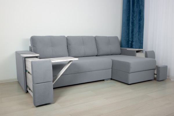 Изображение товара Диван угловой DiArt Бруклин Г-правый (велюр Магия 53/крафт)