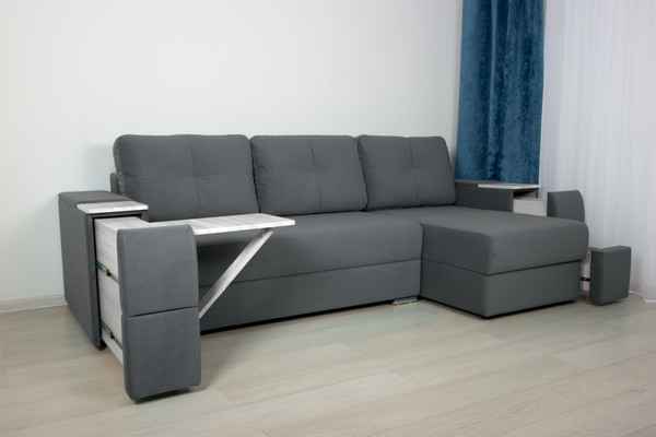 Изображение товара Диван угловой DiArt Бруклин Г-правый (велюр Магия 57/крафт)