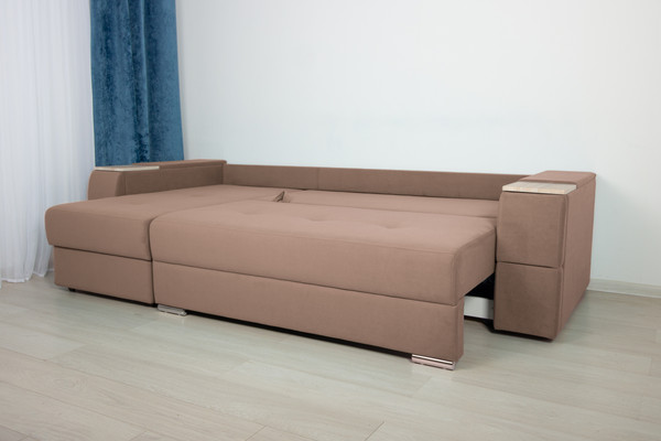 Изображение товара Диван угловой DiArt Бруклин 7-левый (велюр Магия 36/дуб сонома)