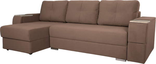 Изображение товара Диван угловой DiArt Бруклин 7-левый (велюр Магия 36/дуб сонома)