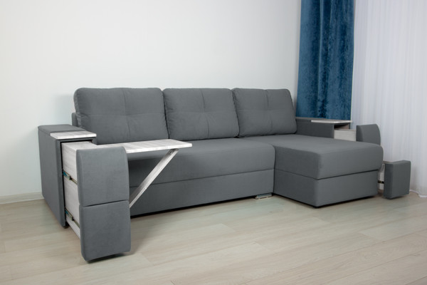 Изображение товара Диван угловой DiArt Бруклин Г-правый (велюр Магия 88/крафт)