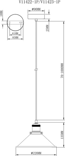 Изображение товара Потолочный светильник Moderli Night V11423-1P