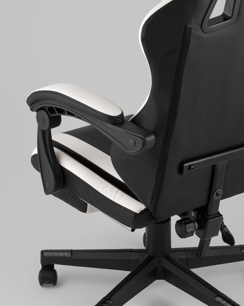 Изображение товара Кресло геймерское TopChairs Prophet с оттоманкой GF-8086 (черно-белый)
