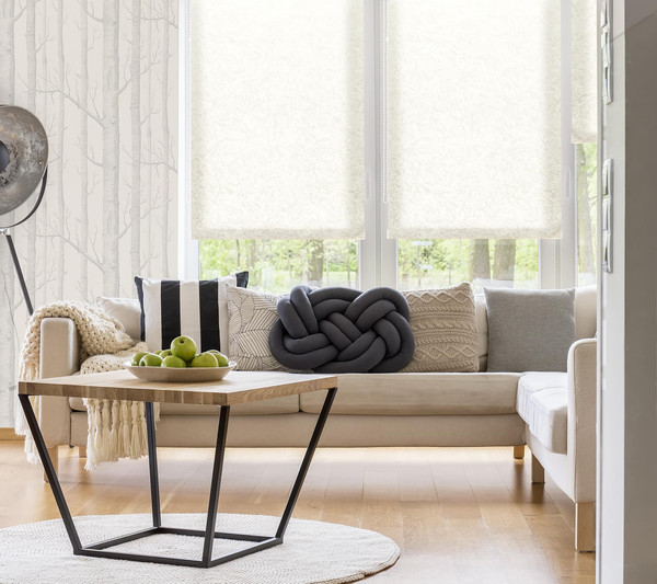 Изображение товара Рулонная штора Delfa Сантайм Жаккард Венеция СРШ-03Д 29501 (120x170, белый)