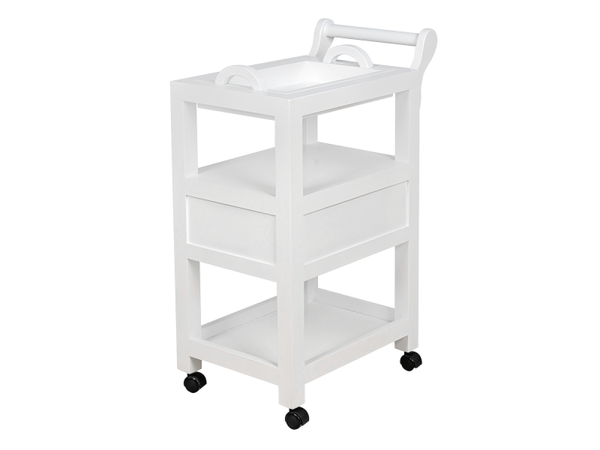 Изображение товара Тележка косметологическая Элеганс МД-802 (черный/белый)