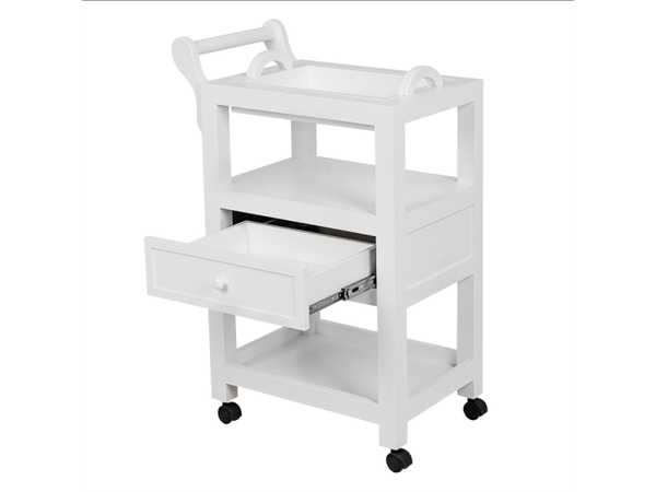 Изображение товара Тележка косметологическая Элеганс МД-802 (черный/белый)