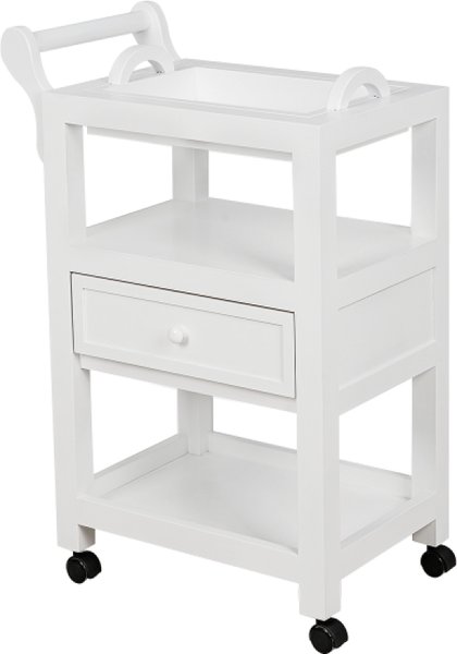 Изображение товара Тележка косметологическая Элеганс МД-802 (черный/белый)