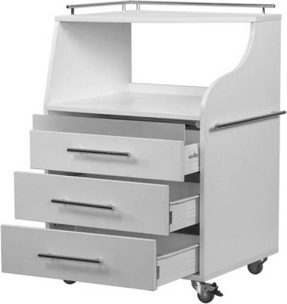 Изображение товара Тележка косметологическая Элеганс Спейс с УФ блоком (белый)