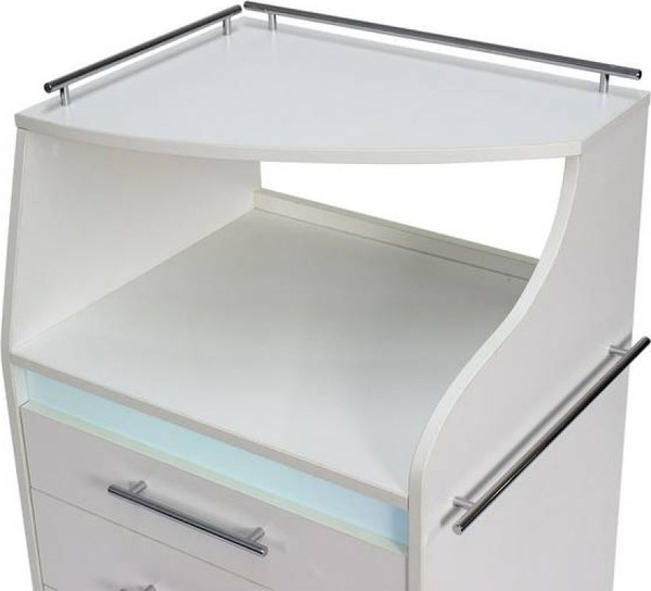 Изображение товара Тележка косметологическая Элеганс Спейс с УФ блоком (белый)