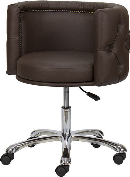 Изображение товара Стул мастера Элеганс Деко (хром/коричневый)