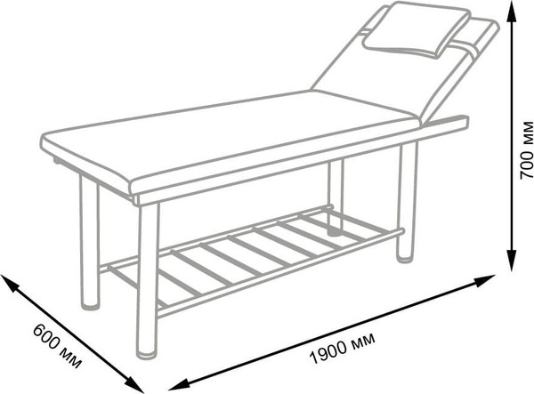 Изображение товара Массажный стол Элеганс МД - 3277 (бежевый №90/190)