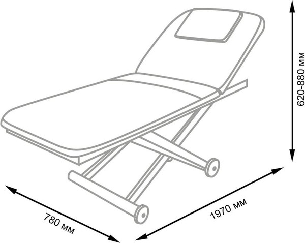 Изображение товара Массажный стол Элеганс МД - 3329 (белый №89/189)