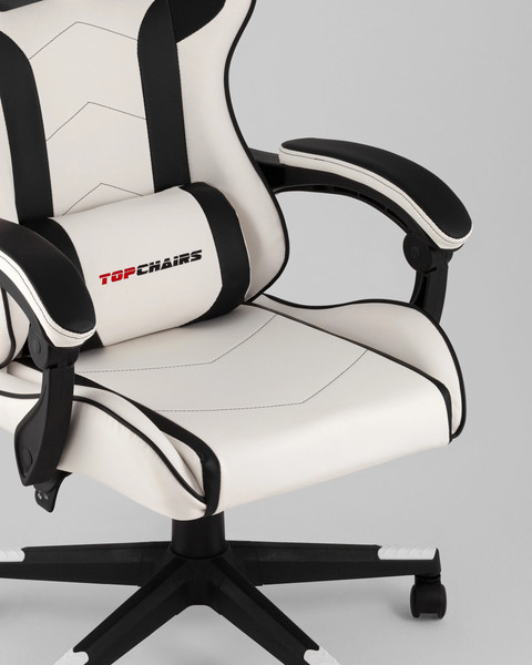 Изображение товара Кресло геймерское TopChairs Shadow GF-8079 (бело-черный)