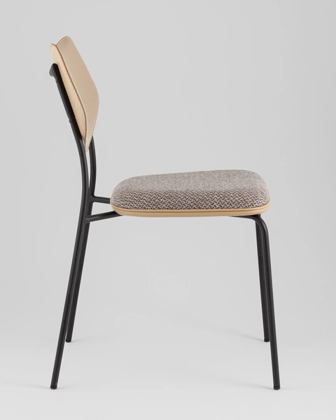 Изображение товара Стул Stool Group Casey B2171 K-6+M8506 D21 (темно-серый/бежевый)