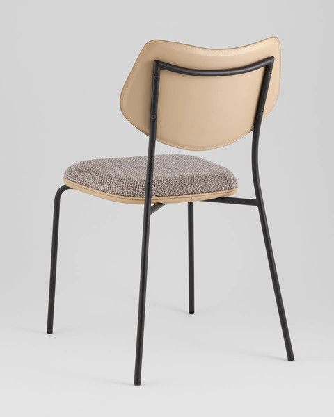 Изображение товара Стул Stool Group Casey B2171 K-6+M8506 D21 (темно-серый/бежевый)