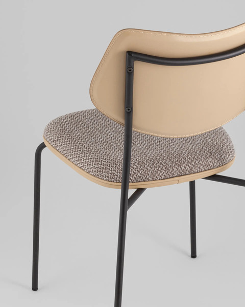 Изображение товара Стул Stool Group Casey B2171 K-6+M8506 D21 (темно-серый/бежевый)