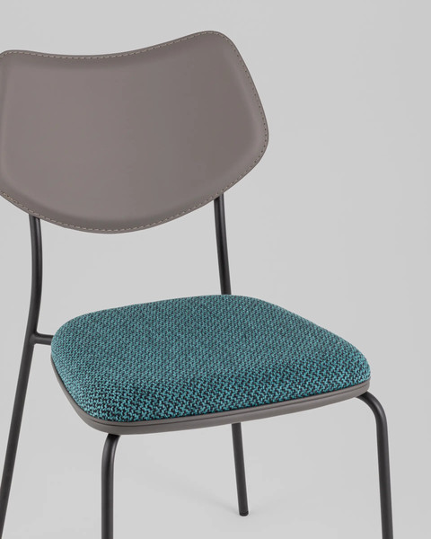 Изображение товара Стул Stool Group Casey B2171 K-17+M8532 MAB1-10 (темно-бирюзовый/серый)