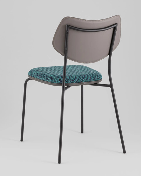 Изображение товара Стул Stool Group Casey B2171 K-17+M8532 MAB1-10 (темно-бирюзовый/серый)