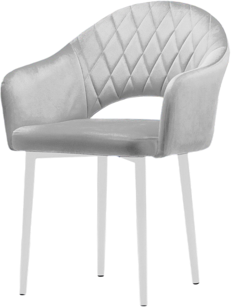 Изображение товара Стул Памир София F80 Поворотный (серый минт/белая опора)