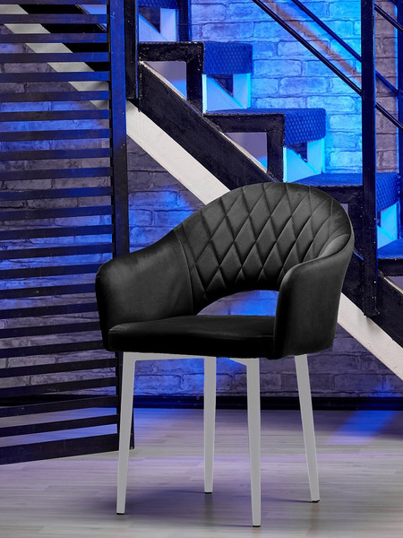 Изображение товара Стул Памир София F90 Поворотный (черный/белая опора)