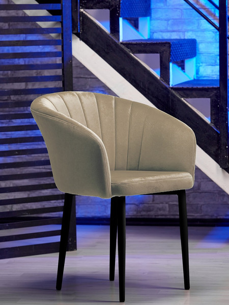 Изображение товара Стул Памир Версаль F08 Поворотный (бежевый/черная опора)