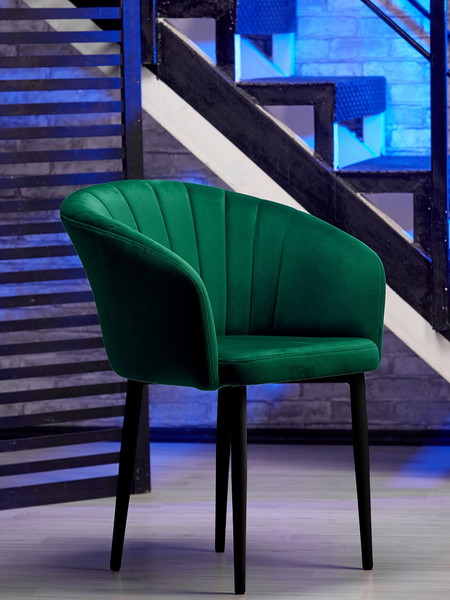 Изображение товара Стул Памир Версаль F74 Поворотный (зеленый/черная опора)