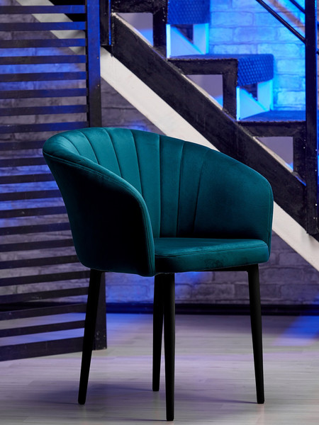 Изображение товара Стул Памир Версаль F77 Поворотный (синий/черная опора)