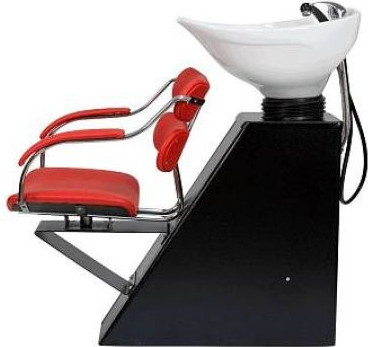 Изображение товара Мойка парикмахерская с креслом Элеганс Елена с глубокой керамической раковиной (с креслом Ирэн)