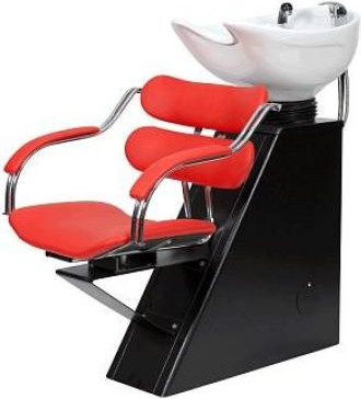 Изображение товара Мойка парикмахерская с креслом Элеганс Елена с глубокой керамической раковиной (с креслом Ирэн)