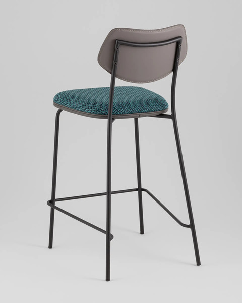 Изображение товара Стул барный Stool Group Casey B2171-H65 K-17 M8532 MAB1-10 (темно-бирюзовый/серый)