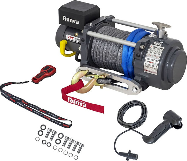 Изображение товара Лебедка электрическая Runva 24V 15000 lbs 6800кг / EWN15000USR24V