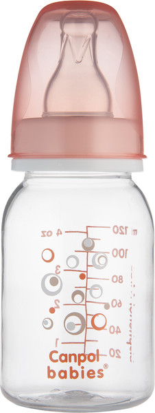Изображение товара Бутылочка для кормления Canpol Силиконовая соска Круглая 0+ / 59/098 (120мл)