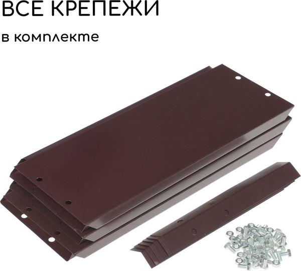 Изображение товара Грядка модульная GREENGO Клумба оцинкованная 80см (коричневый)