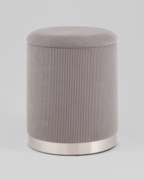 Изображение товара Пуф Stool Group Эмили 19A205CG-17 (серебро/вельвет серый)