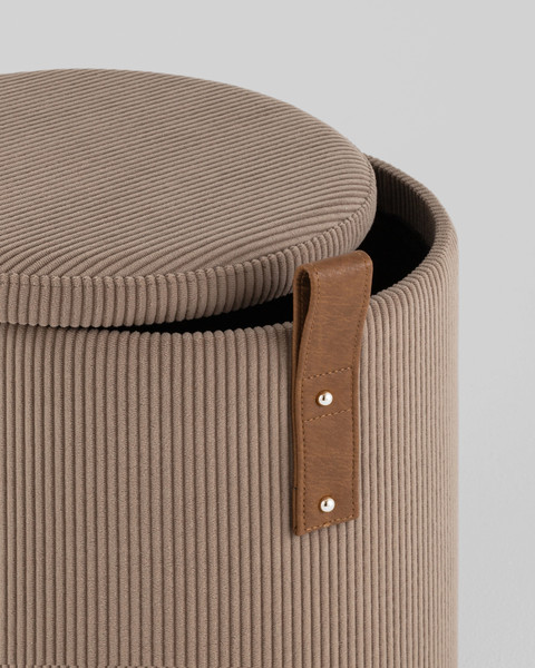 Изображение товара Пуф Stool Group Руни S с ящиком 24A2064CG-L-3 (вельвет коричневый)