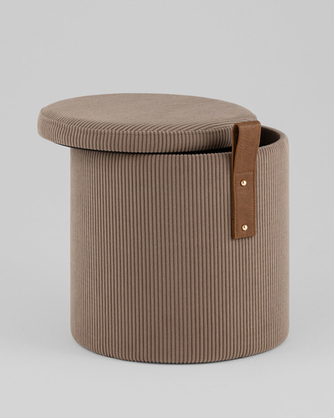 Изображение товара Пуф Stool Group Руни S с ящиком 24A2064CG-L-3 (вельвет коричневый)