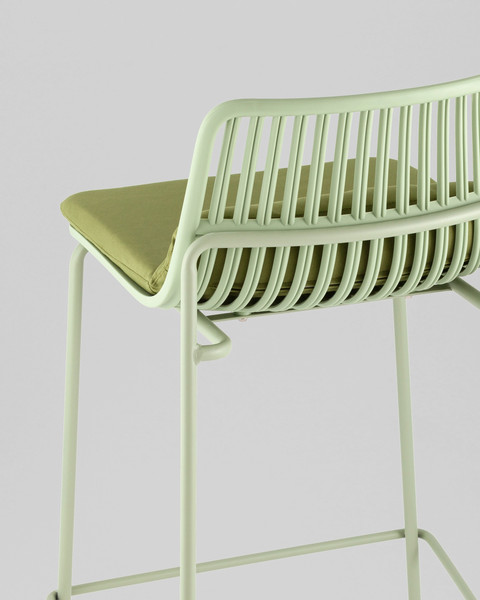 Изображение товара Стул барный Stool Group Louran с подушкой D-012H-75 (зеленый)