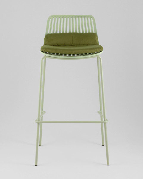 Изображение товара Стул барный Stool Group Louran с подушкой D-012H-75 (зеленый)