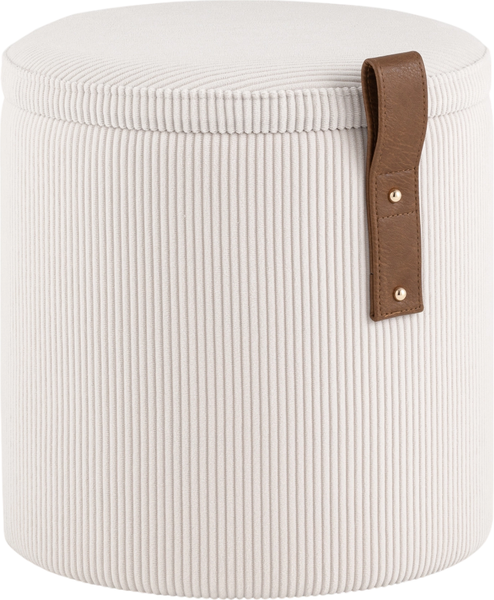 Изображение товара Пуф Stool Group Руни XS с ящиком 24A2064CG-S-16 (вельвет белый)