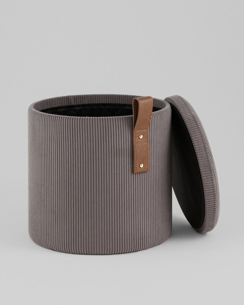 Изображение товара Пуф Stool Group Руни S с ящиком 24A2064CG-L-18 (вельвет темно-серый)