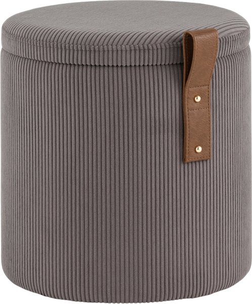 Изображение товара Пуф Stool Group Руни S с ящиком 24A2064CG-L-18 (вельвет темно-серый)