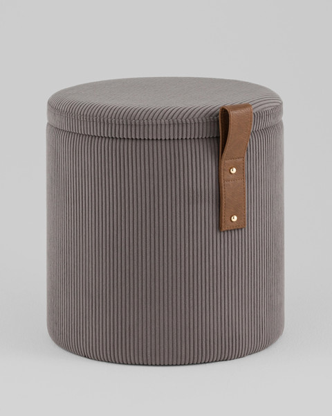 Изображение товара Пуф Stool Group Руни S с ящиком 24A2064CG-L-18 (вельвет темно-серый)